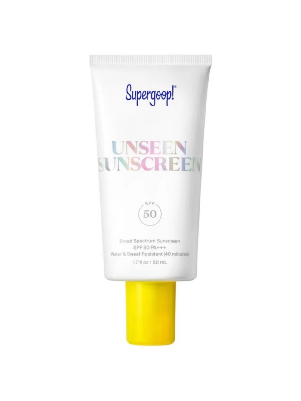 NWT Supergoop! Unseen Sunscreen SPF 50 – 1.7 oz 50 mL Full Size New Face Suncare